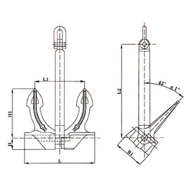JIS STOCKLESS ANCHOR